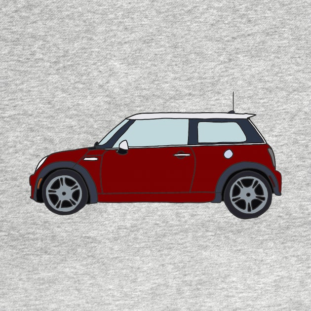 Red Mini Coop by JuliesDesigns